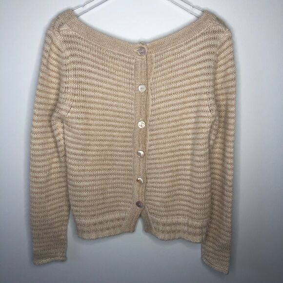 Anthropologie Charlotte Tarantola Lurex Sweater L - Picture 4 of 8